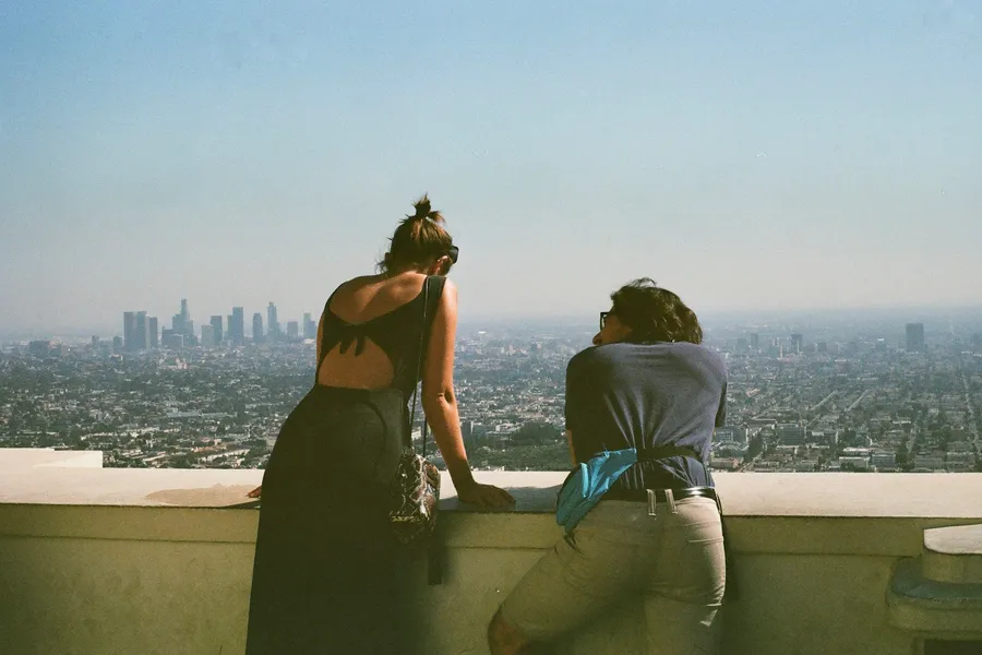 Solo traveller exploring a city